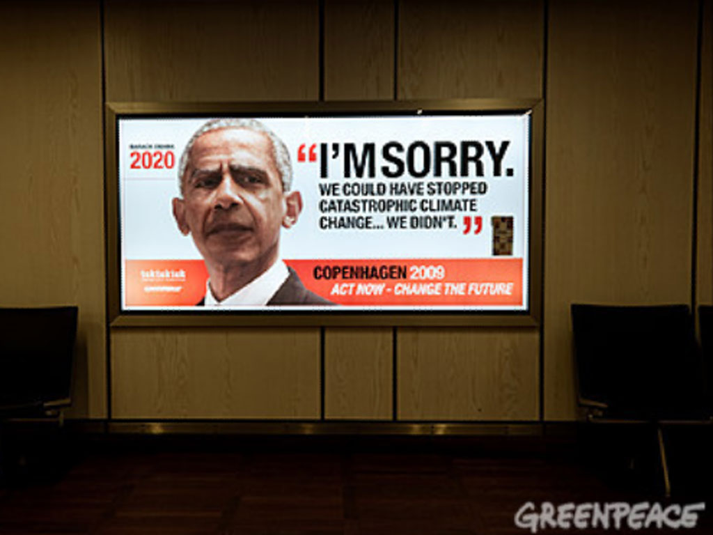 Foto Poster Obama - Greenpeace